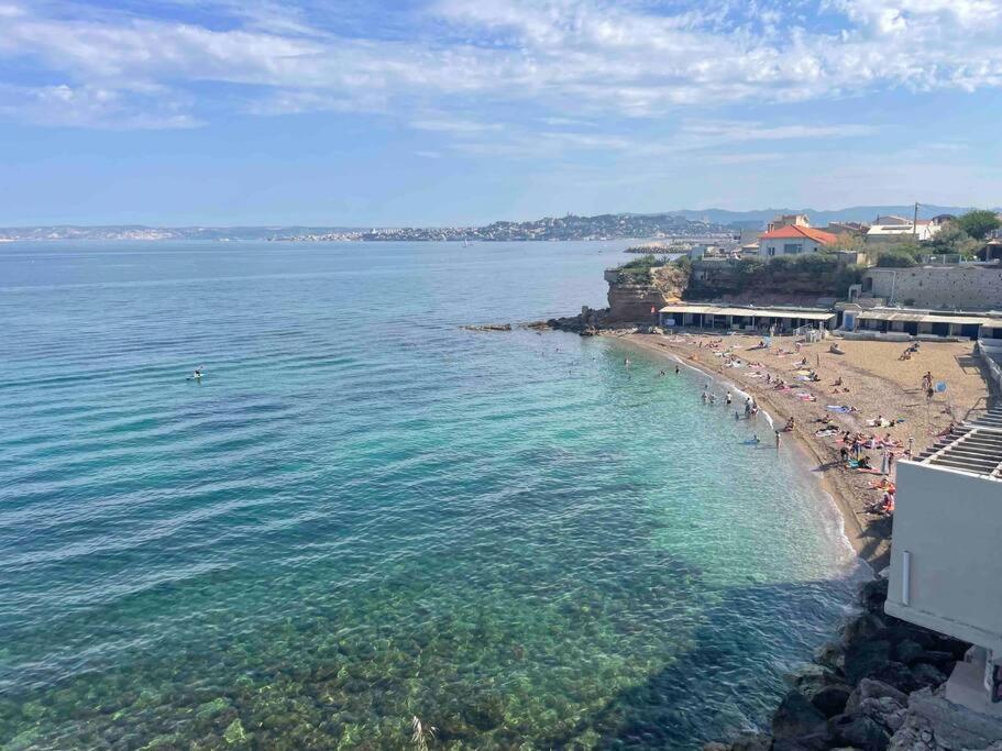 Duplex Bord De Mer La Madrague Марсель Экстерьер фото